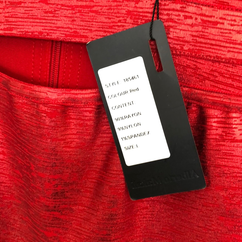 NWT Sexy, Metallic Red Bandage dress - Picture 5 of 7